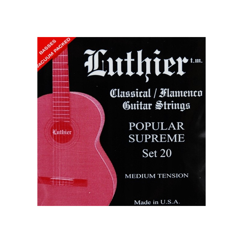 Struny Luthier L-20 do gitary klasycznej/flamenco POP. SUPREME