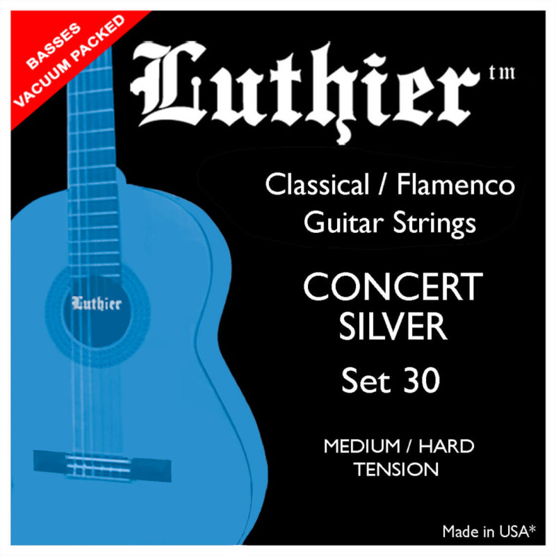 Struny Luthier L-30 do gitary klasycznej/flamenco WHITE SILVER