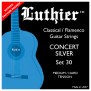 Struny Luthier L-30 do gitary klasycznej/flamenco WHITE SILVER