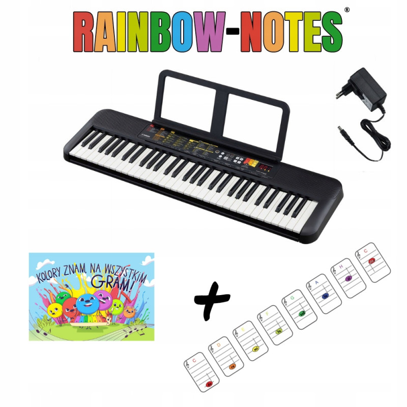 KEYBOARD YAMAHA PSR-F52 + KSIĄŻKA I NUTKI NAKLEJKI