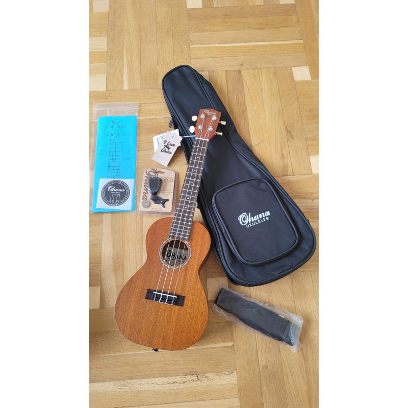 UKULELE KONCERTOWE OHANA STARTER PACK CK-10