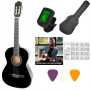 ZESTAW DLA POCZĄTKUJĄCYCH GITARA + AKCESORIA + KURS NAUKI