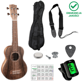 Zestaw Szkolny Ukulele Sopranowe Korala + Dodatki