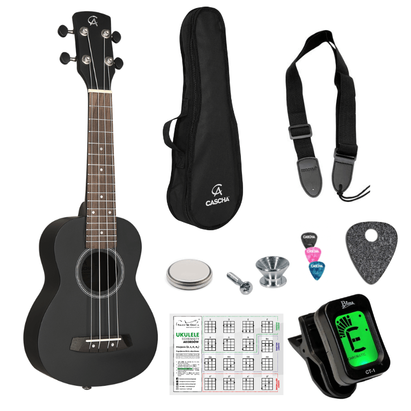 III Zestaw Szkolny Ukulele Sopranowe na start + Dodatki