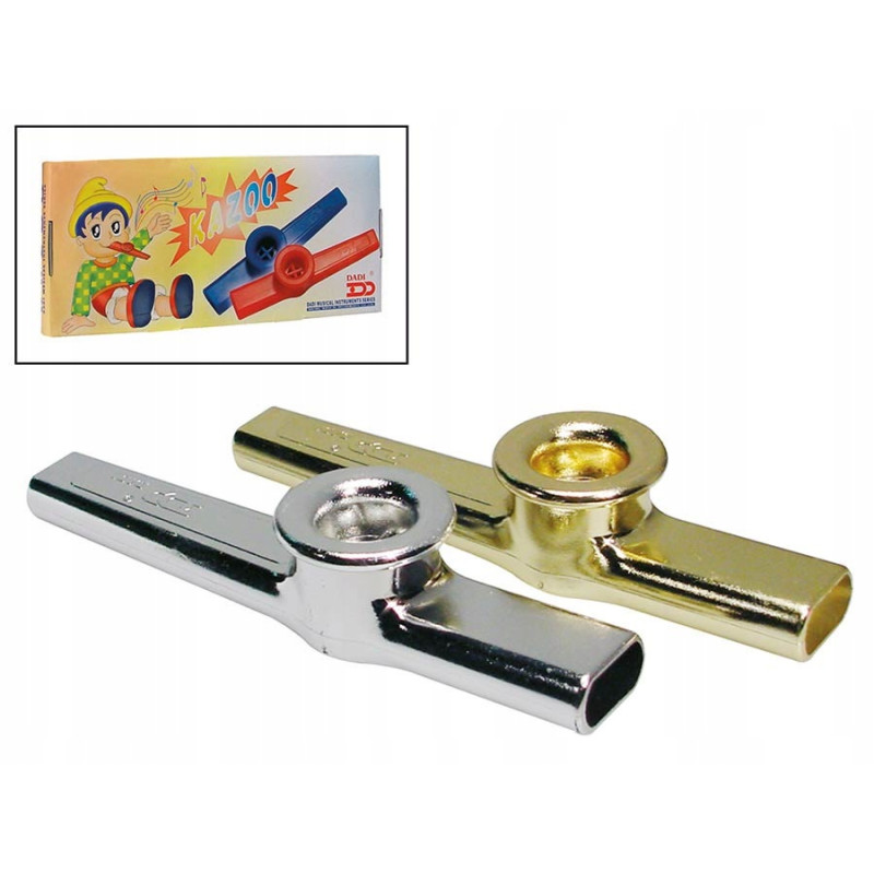 Kazoo KA-2 DADI Color Złoty i Srebrny Zestaw 12 szt Kazoo