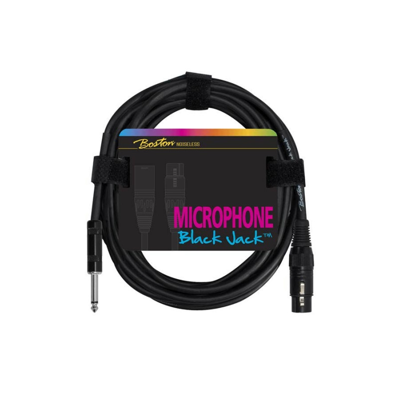 Kabel mikrofonowy BOSTON MC-230-1m XLR3f+jack
