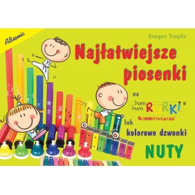 Książka Najłatwiejsze piosenki na kolorowe instrumenty - NUTY