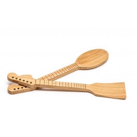 Bambusowa łopatka i łyżka kuchenna gitarzysty