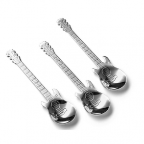 Łyżeczki muzyczne gitara srebrne